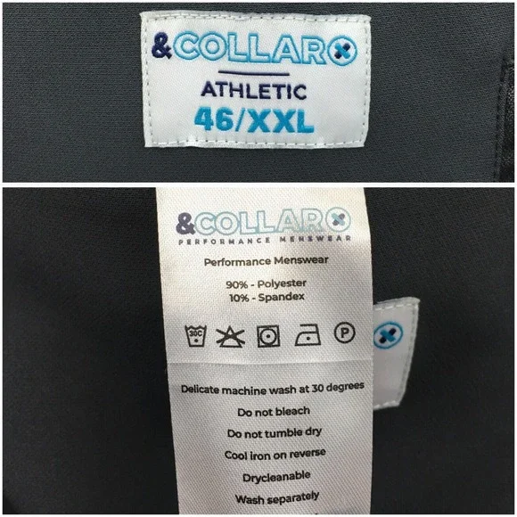 &COLLAR Mens‎ Blazer Sport Coat Casual Jacket Size 46 Performance Suit Stretch